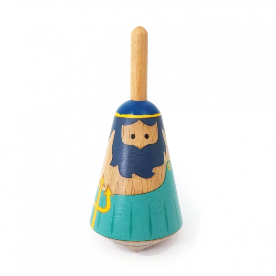 Poseidón, típode de madera