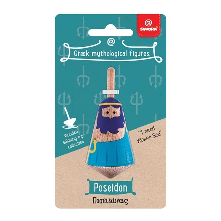 Poseidón, típode de madera
