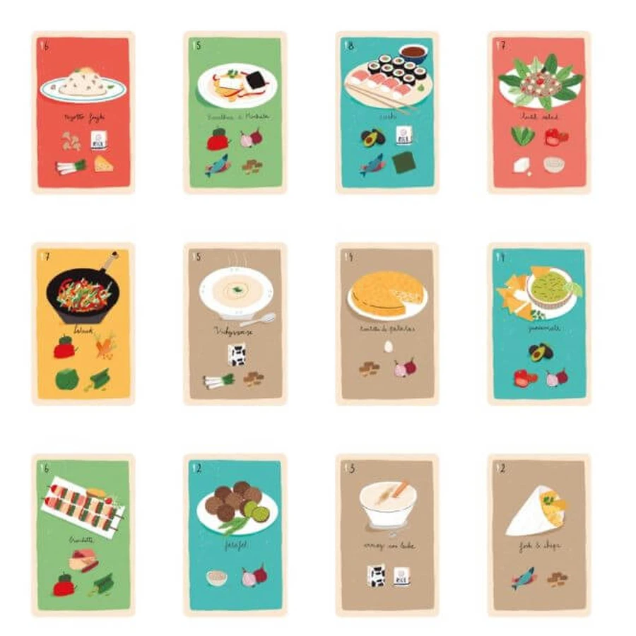 Jeu de cartes Londji, Dans la cuisine - jouer stratégiquement