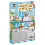 Creative pocket set, 2 coloring books and crayons, farm animals, Grafix