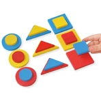 Wooden logic blocks, 48 pieces