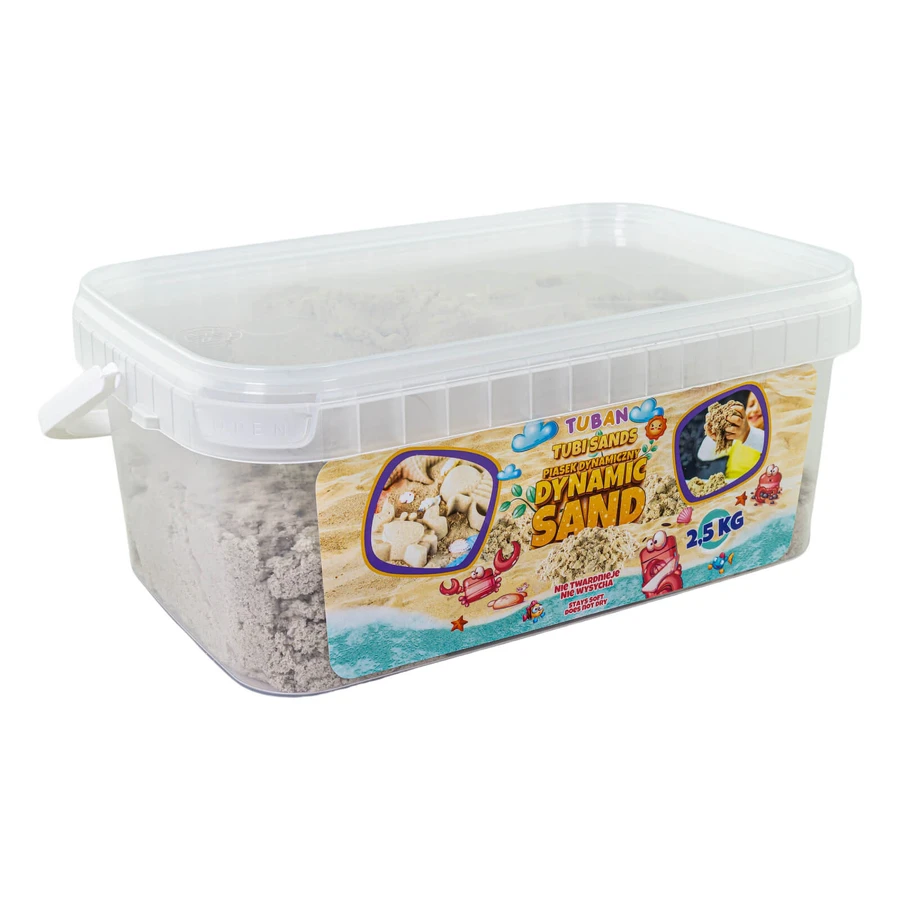 Formbarer sensorischer Sand in einer Schachtel - natürlich, 2,5 kg