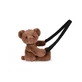 Teddy Bear - adorable crossbody bag, 30 cm, Dark Brown
