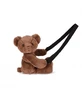 Teddy Bear - schattige crossbody tas, 30 cm, donkerbruin