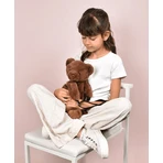 Teddy Bear - adorable crossbody bag, 30 cm, Dark Brown