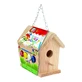 Creatieve DIY houten schilderij set, Vogelhuisje