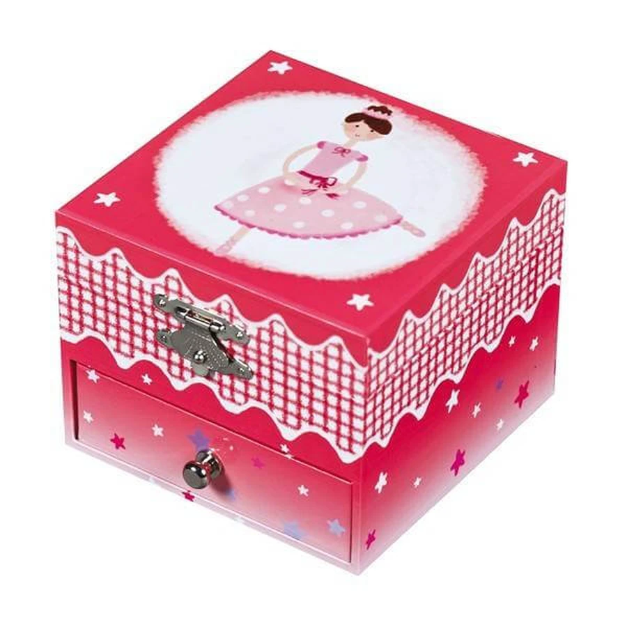 Rosie Ballerina Caja de música rosa