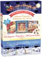 Calendrier de l'Avent Joyeux Noël, 24 puzzles, 50 pièces
