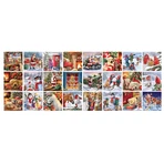 Fröhlicher Weihnachts-Adventskalender, 24 Puzzles, 50 Teile