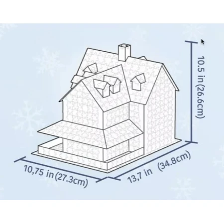 Maison de Noël 3D Puzzle