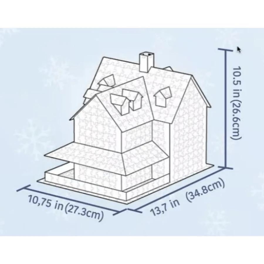 Maison de Noël 3D Puzzle