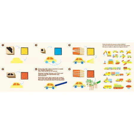 Creative stamp set - Vehicles