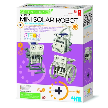 Robot solaire 3 en 1 mini kit de construction 3 en 1, Green Science - Green Science