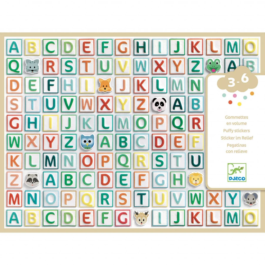 Djeco letter stickers
