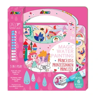 Draagbaar aquarel schilderboek, stickers en spelletjes - Printese