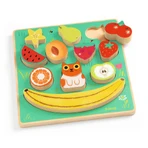 Puzzle de frutas y juego de equilibrio, Djeco