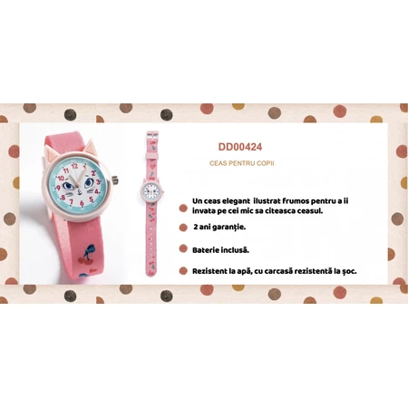 Djeco Clock, Cat