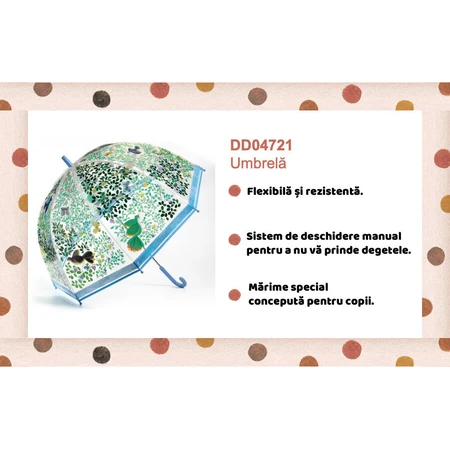 Parapluie Djeco pour adultes, fleurs et oiseaux
