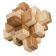 Juego de lógica IQ bambú de madera en caja metálica-9