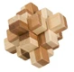 Juego de lógica IQ bambú de madera en caja metálica-9