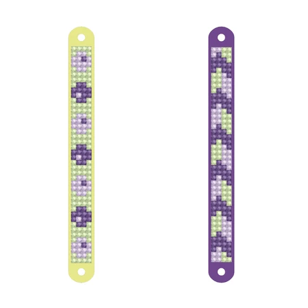Creative DIY set - Spring bracelets, diamond painting