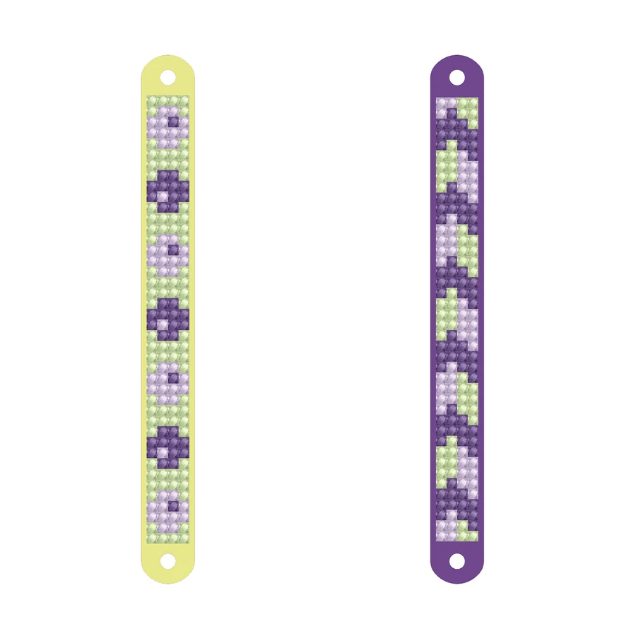Creative DIY set - Spring bracelets, diamond painting