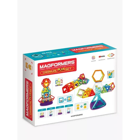 Jeu de construction magnétique Magformers, Carnival Plus, 48 pièces