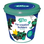 Clics wereld van dinosaurussen 6 in 1 bouwspel, Clicstoys