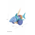 Juguete para empujar Happy shark, Orange Tree Toys