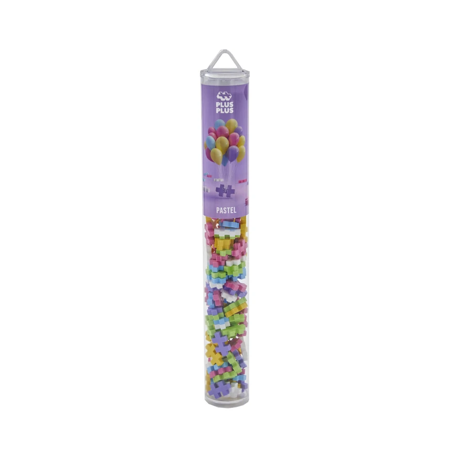 Jeu de construction Plus-Plus, tube de 100 pièces, Pastel Mix