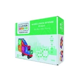 Magnetisch bouwspel met wielenset 25 stukjes, Cleverclixx
