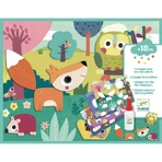 Djeco collages - first animal wallpapers