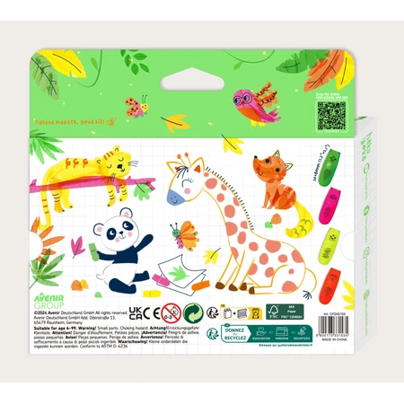 Set de 4 mini rotuladores de neón - Animal