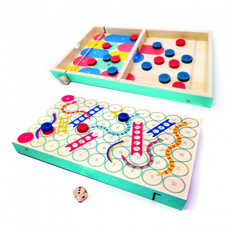 Brettspiele 3 in 1 Pucketriple, Svoora