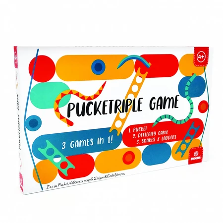 Brettspiele 3 in 1 Pucketriple, Svoora