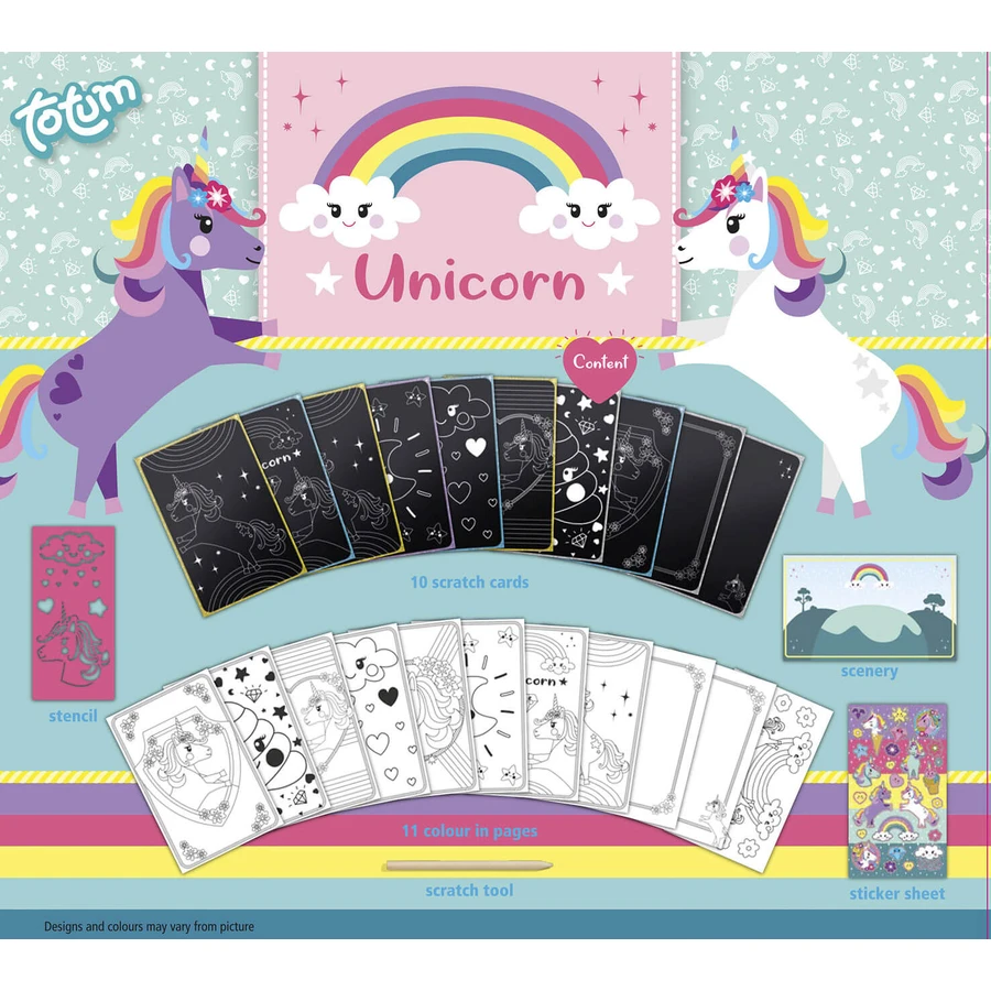 Creative unicorn shaving and coloring set