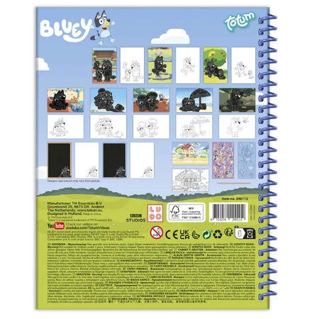Creative Scraping and Coloring Set, Bluey, Totum