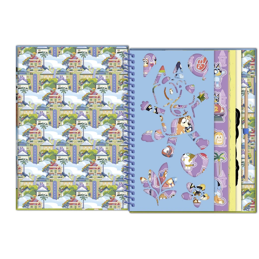 Creative Scraping and Coloring Set, Bluey, Totum