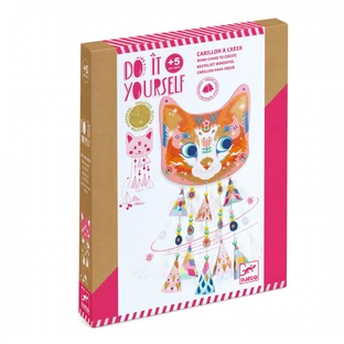DIY Set Djeco, Mobile with bells and glitter - Kitten