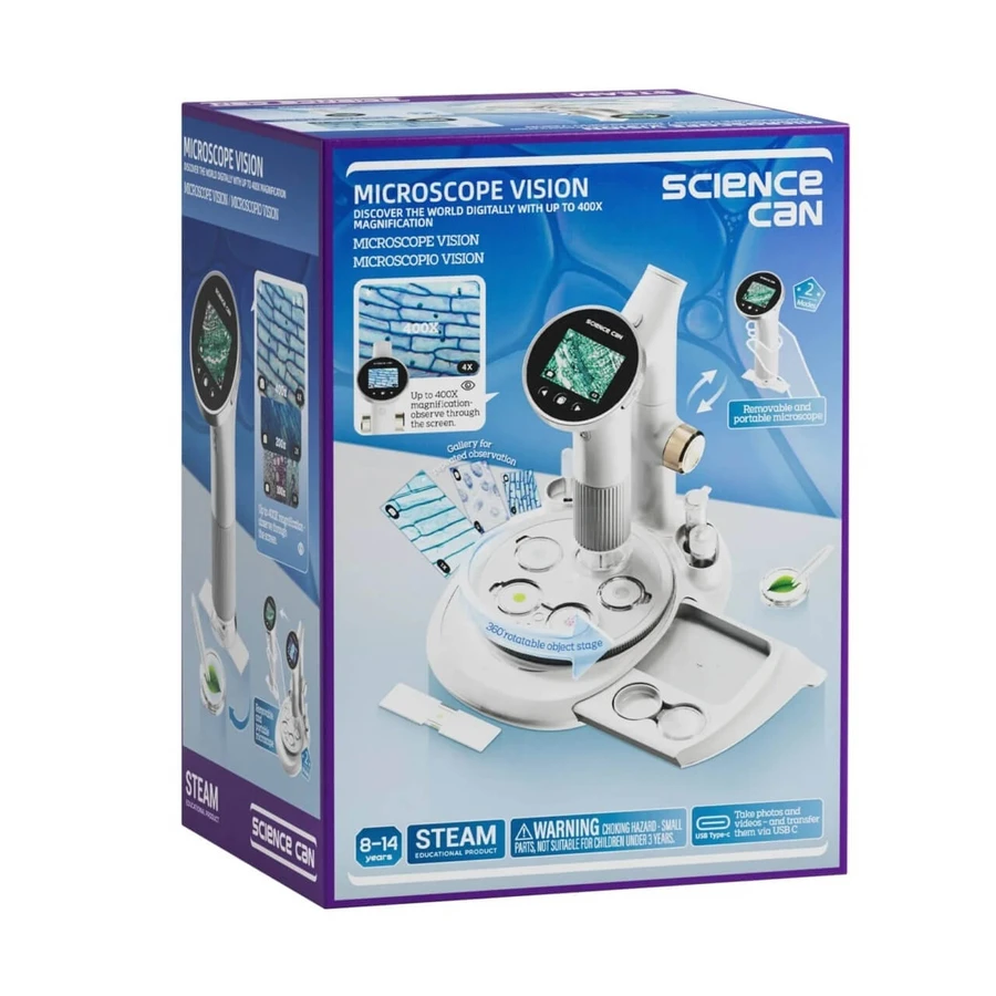 STEM Game Digital microscope with integrated display, TopBright