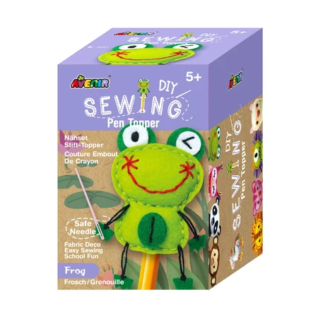DIY sewing set - decoration pencil topper - Frog