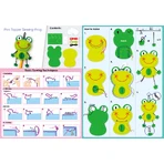DIY sewing set - decoration pencil topper - Frog
