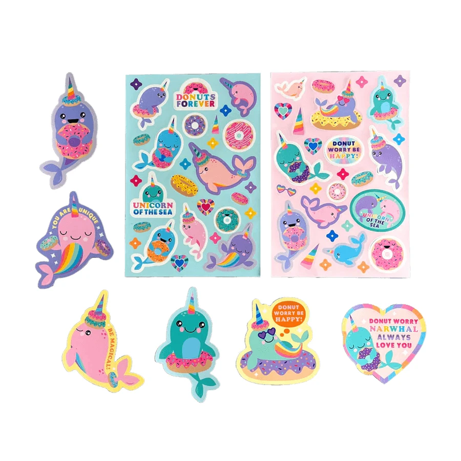 Scented stickers - Stickiville Nom Nom Nom Narwhals