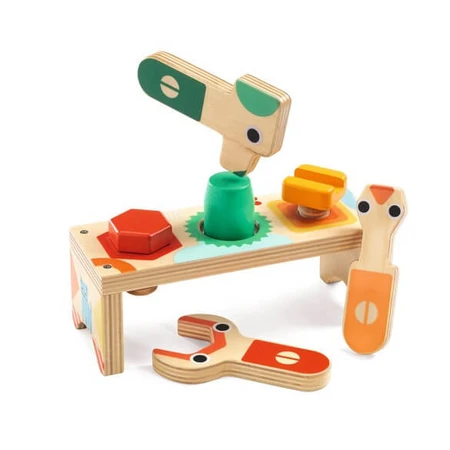 Workbench with screws, Bricolou Djeco