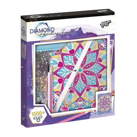 DIY set My Diary with lotus mandala and diamonds, Totum
