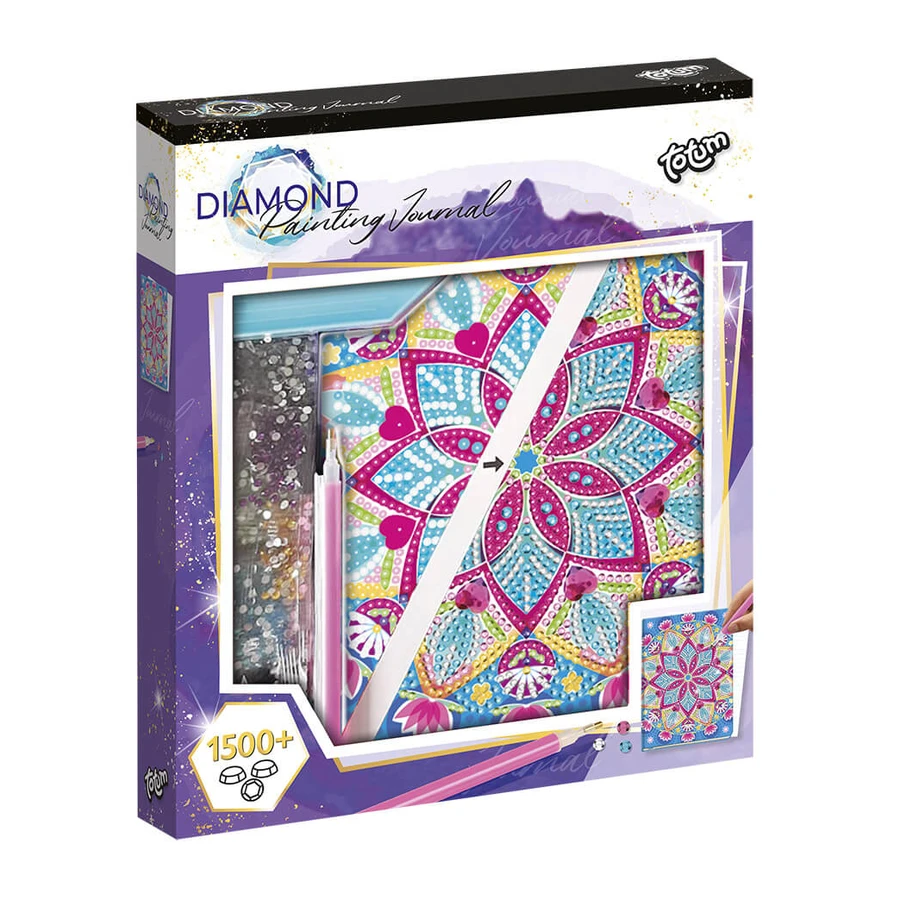 DIY set My Diary with lotus mandala and diamonds, Totum