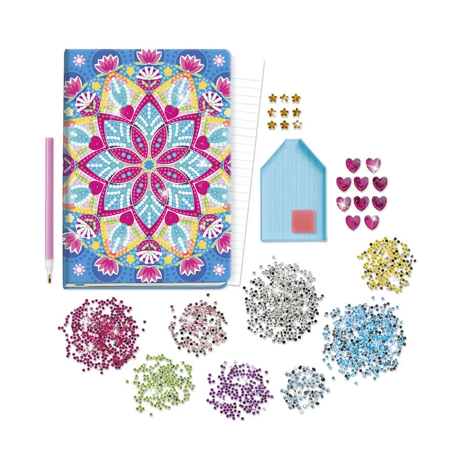 DIY set My Diary with lotus mandala and diamonds, Totum
