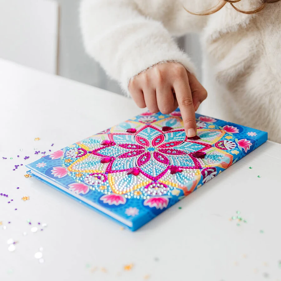 DIY set My Diary with lotus mandala and diamonds, Totum