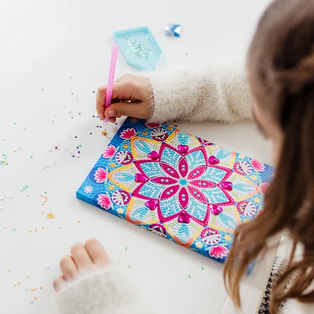 DIY set My Diary with lotus mandala and diamonds, Totum
