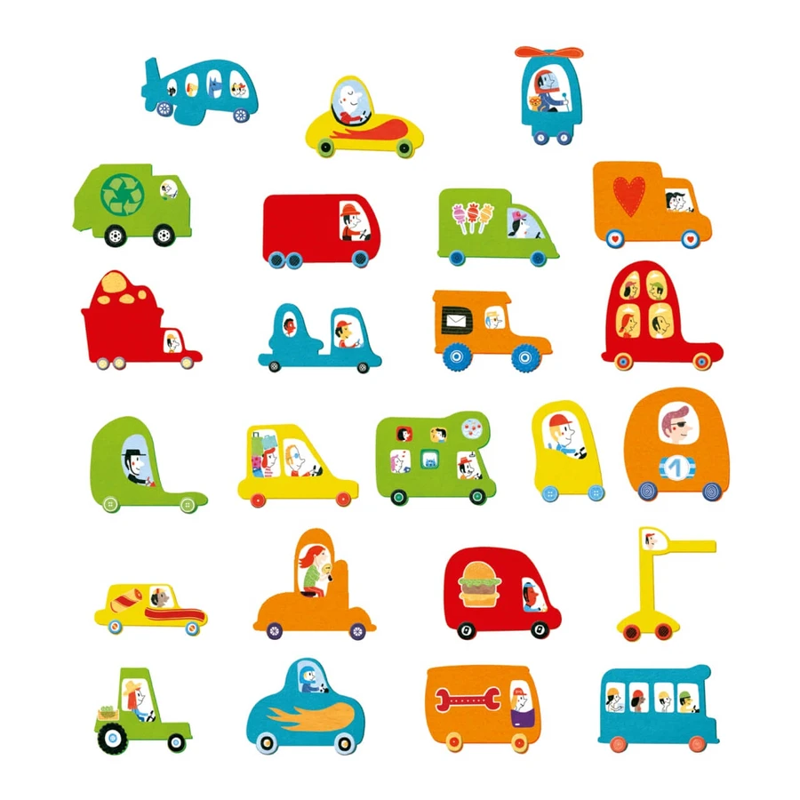 Collage cars Djeco